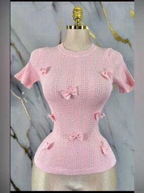 Pink Luxe Bow Top